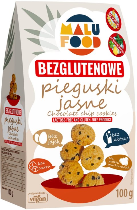 Bezglutenowe PIEGUSKI JASNE 100g, Malu Food Bezglutenowe PIEGUSKI JASNE 100g, Malu Food