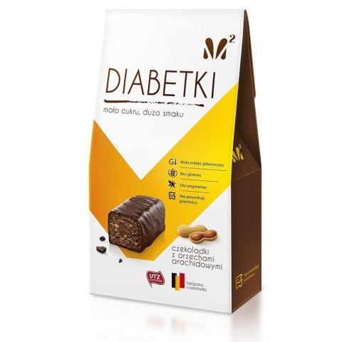 Czekoladki Diabetki orzech arachidowy, 100g Czekoladki Diabetki orzech arachidowy, 100g