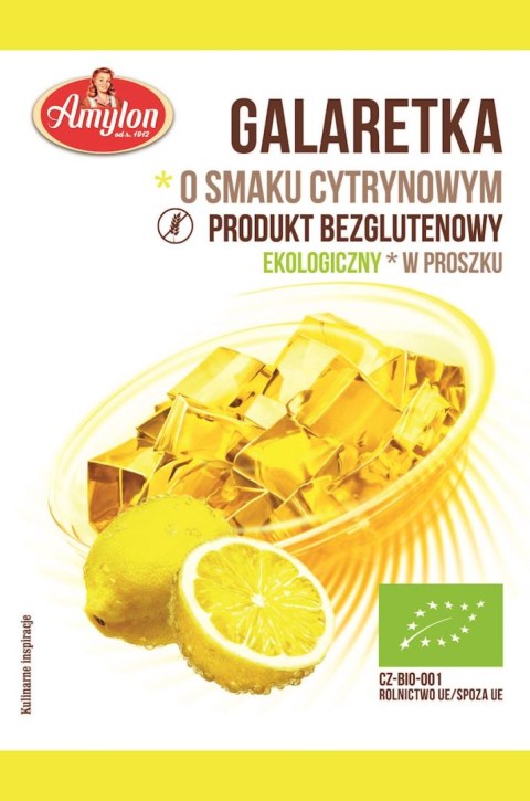 Galaretka o smaku cytrynowym, BIO 40g Amylon Galaretka o smaku cytrynowym, BIO 40g Amylon
