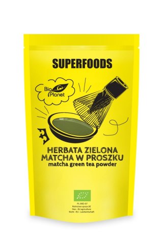 HERBATA ZIELONA MATCHA BIO 100 g - BIO PLANET SUPERFOODS