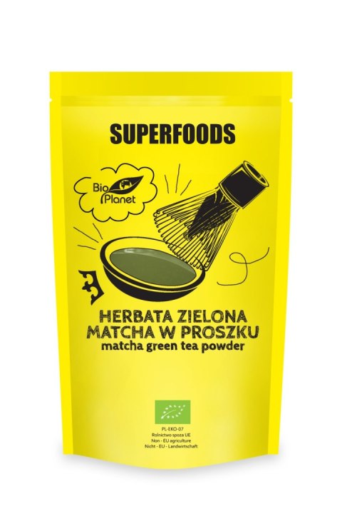 HERBATA ZIELONA MATCHA BIO 100 g - BIO PLANET SUPERFOODS HERBATA ZIELONA MATCHA BIO 100 g - BIO PLANET SUPERFOODS
