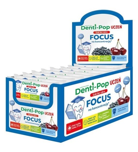 Lizak Denti-Pop Uczeń FOCUS na koncentrację 6g Lizak Denti-Pop Uczeń FOCUS na koncentrację 6g