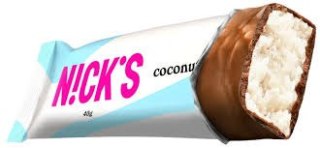 N!CK'S Nicks coconut chocolate bar, 40g