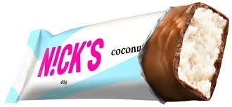 N!CK'S Nicks coconut chocolate bar, 40g N!CK'S Nicks coconut chocolate bar, 40g