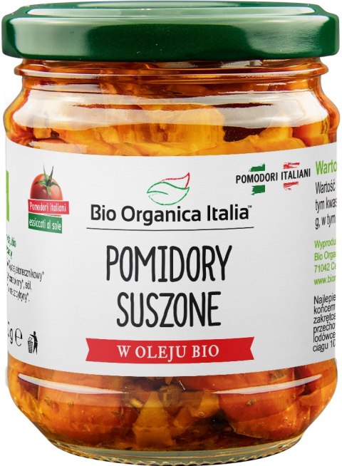 POMIDORY SUSZONE W OLEJU BIO 190 g (120 g) (SŁOIK) - BIO ORGANICA ITALIA POMIDORY SUSZONE W OLEJU BIO 190 g (120 g) (SŁOIK) - BIO ORGANICA ITALIA