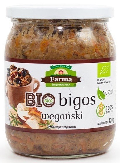 BIGOS WEGAŃSKI BEZGLUTENOWY BIO 420 g - FARMA ŚWIĘTOKRZYSKA BIGOS WEGAŃSKI BEZGLUTENOWY BIO 420 g - FARMA ŚWIĘTOKRZYSKA