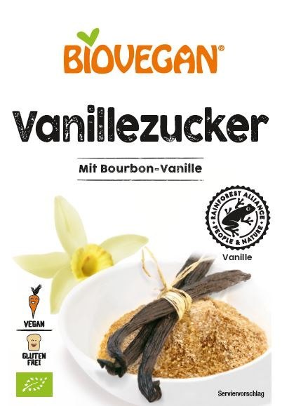 CUKIER Z WANILIĄ BOURBON BEZGLUTENOWY BIO (4 x 8 g) 32 g - BIOVEGAN CUKIER Z WANILIĄ BOURBON BEZGLUTENOWY BIO (4 x 8 g) 32 g - BIOVEGAN