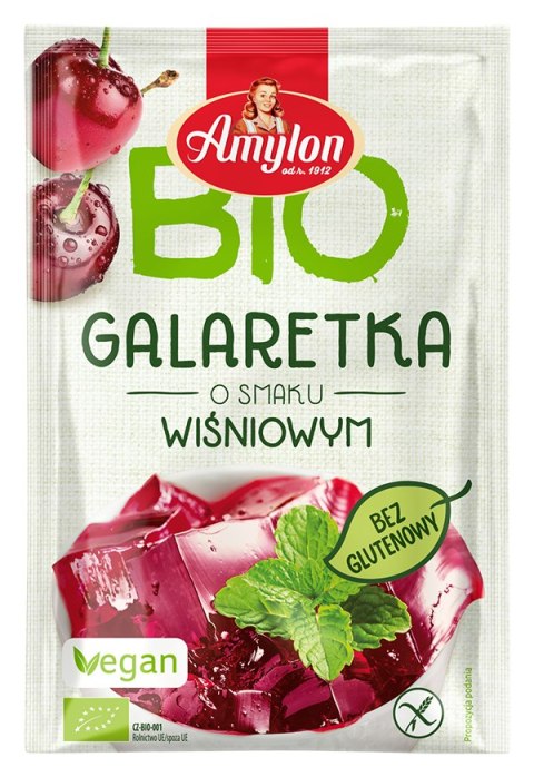 GALARETKA Z AGAREM O SMAKU WIŚNIOWYM BEZGLUTENOWA BIO 40 g - AMYLON GALARETKA Z AGAREM O SMAKU WIŚNIOWYM BEZGLUTENOWA BIO 40 g - AMYLON