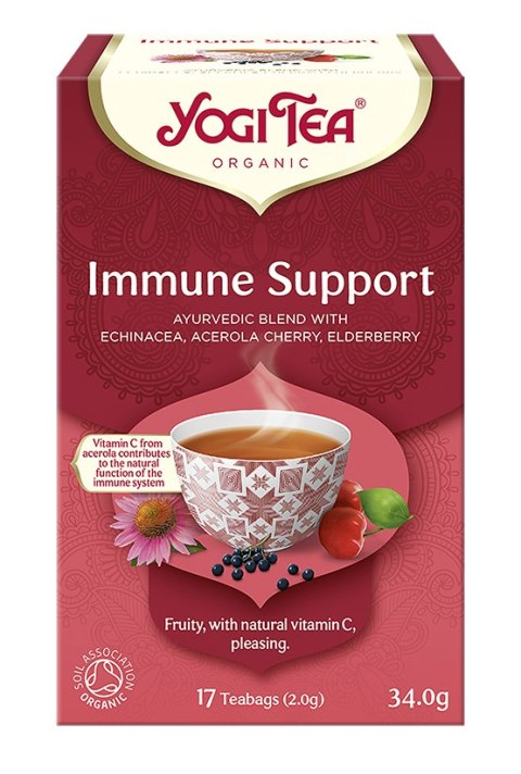 HERBATKA NA ODPORNOŚĆ (IMMUNE SUPPORT) BIO (17 x 2 g) 34 g - YOGI TEA HERBATKA NA ODPORNOŚĆ (IMMUNE SUPPORT) BIO (17 x 2 g) 34 g - YOGI TEA