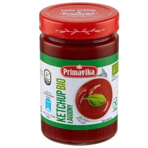 KETCHUP ŁAGODNY BEZGLUTENOWY BIO 315 g - PRIMAVIKA KETCHUP ŁAGODNY BEZGLUTENOWY BIO 315 g - PRIMAVIKA