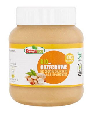 KREM Z PRAŻONYCH ORZESZKÓW ZIEMNYCH BEZGLUTENOWY BIO 360 g - PRIMAVIKA