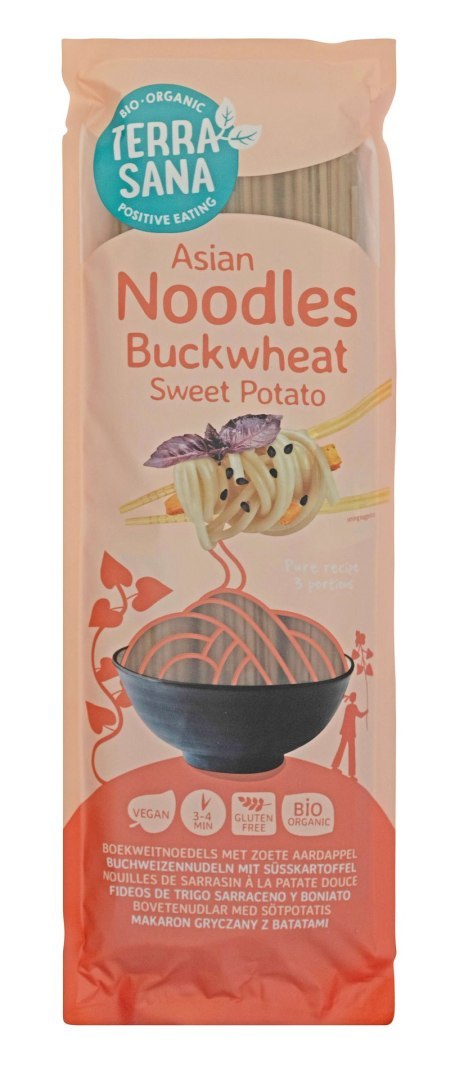 MAKARON (GRYCZANY Z BATATAMI) NOODLE SPAGHETTI BEZGLUTENOWY BIO 250 g - TERRASANA MAKARON (GRYCZANY Z BATATAMI) NOODLE SPAGHETTI BEZGLUTENOWY BIO 250 g - TERRASANA