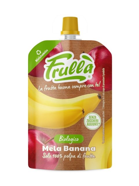 MUS JABŁKO - BANAN BEZ DODATKU CUKRÓW BIO 100 g - NATURA NUOVA MUS JABŁKO - BANAN BEZ DODATKU CUKRÓW BIO 100 g - NATURA NUOVA