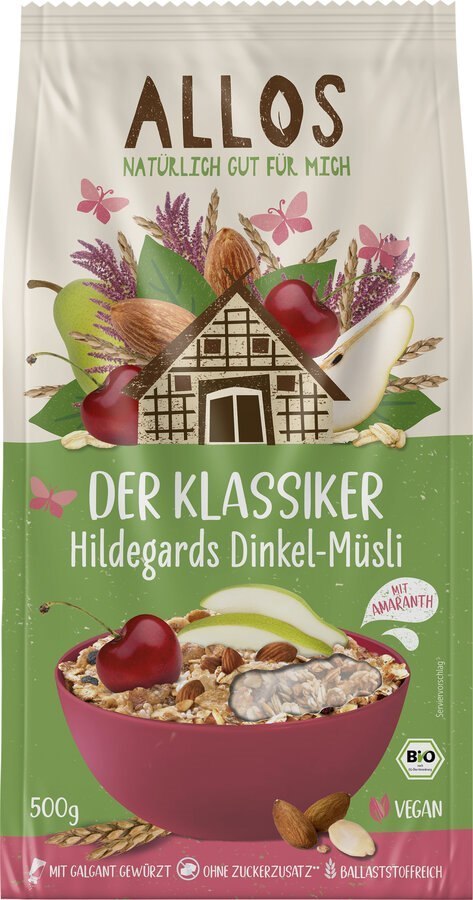 MUSLI ORKISZOWE ŚW. HILDEGARDY BIO 500 g - ALLOS MUSLI ORKISZOWE ŚW. HILDEGARDY BIO 500 g - ALLOS