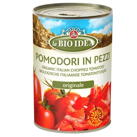POMIDORY KROJONE BEZ SKÓRY BIO 400 g (240 g) - LA BIO IDEA POMIDORY KROJONE BEZ SKÓRY BIO 400 g (240 g) - LA BIO IDEA