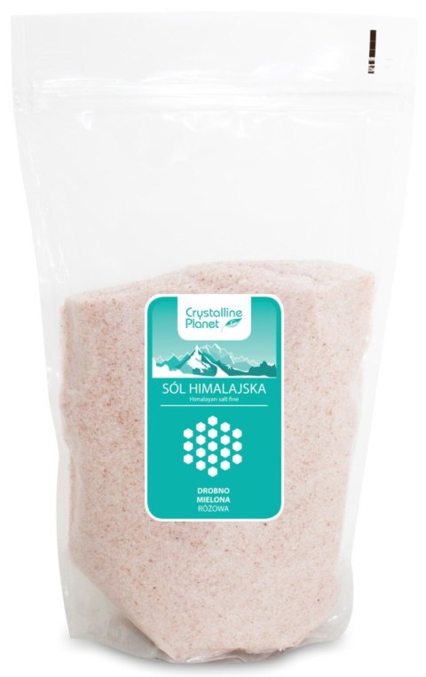 SÓL HIMALAJSKA RÓŻOWA DROBNO MIELONA 1 kg - CRYSTALLINE PLANET SÓL HIMALAJSKA RÓŻOWA DROBNO MIELONA 1 kg - CRYSTALLINE PLANET