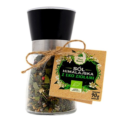 SÓL HIMALAJSKA W MŁYNKU Z BIO ZIOŁAMI 90 g - DARY NATURY SÓL HIMALAJSKA W MŁYNKU Z BIO ZIOŁAMI 90 g - DARY NATURY