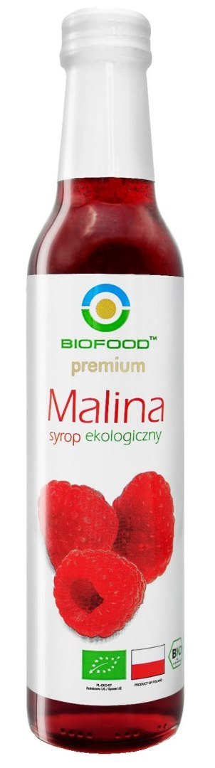 SYROP MALINOWY BIO 250 ml - BIOFOOD SYROP MALINOWY BIO 250 ml - BIOFOOD