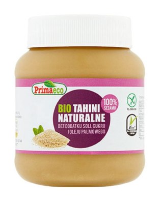 TAHINI (PASTA SEZAMOWA) BEZGLUTENOWE BIO 350 g - PRIMAVIKA