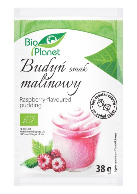 BUDYŃ O SMAKU MALINOWYM Z MALINAMI BIO 38 g - BIO PLANET BUDYŃ O SMAKU MALINOWYM Z MALINAMI BIO 38 g - BIO PLANET