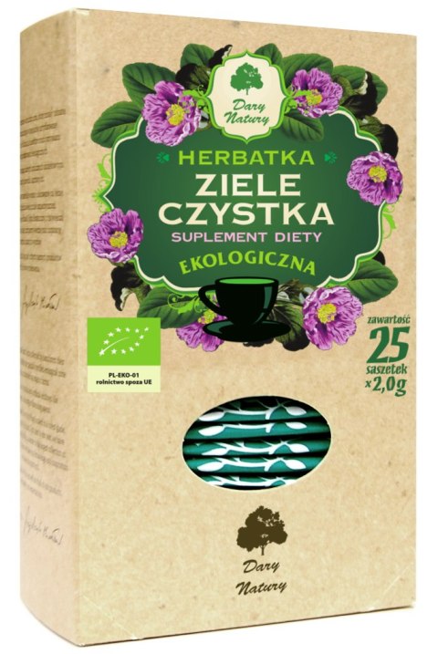 HERBATKA ZIELE CZYSTKA BIO (25 x 2 g) 50 g - DARY NATURY HERBATKA ZIELE CZYSTKA BIO (25 x 2 g) 50 g - DARY NATURY