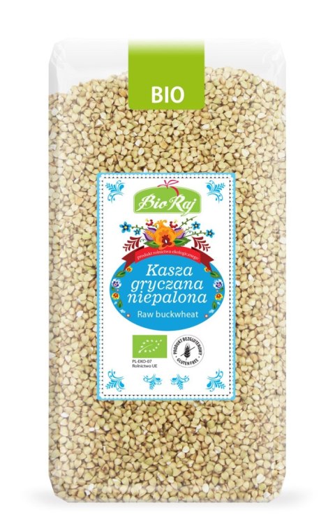 KASZA GRYCZANA NIEPALONA BEZGLUTENOWA BIO (POLSKA) 500 g - BIO RAJ KASZA GRYCZANA NIEPALONA BEZGLUTENOWA BIO (POLSKA) 500 g - BIO RAJ