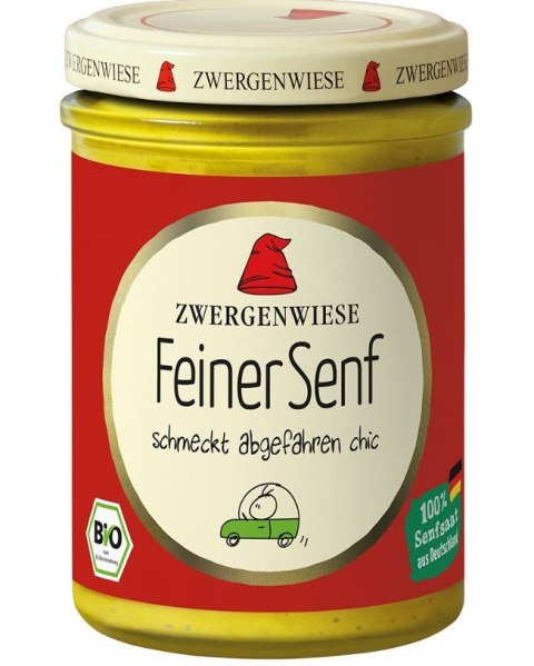 MUSZTARDA DELIKATESOWA BEZGLUTENOWA BIO 160 ml - ZWERGENWIESE MUSZTARDA DELIKATESOWA BEZGLUTENOWA BIO 160 ml - ZWERGENWIESE