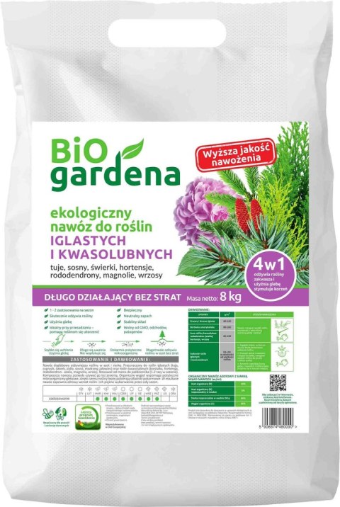 NAWÓZ DO ROŚLIN IGLASTYCH ECO 8 kg - BIOGARDENA NAWÓZ DO ROŚLIN IGLASTYCH ECO 8 kg - BIOGARDENA