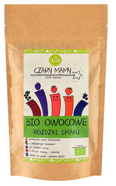 RÓŻDŻKI SMAKU OWOCOWE (LIOFILIZOWANE OWOCE) BIO (10 x 2 g) 20 g - HELPA RÓŻDŻKI SMAKU OWOCOWE (LIOFILIZOWANE OWOCE) BIO (10 x 2 g) 20 g - HELPA