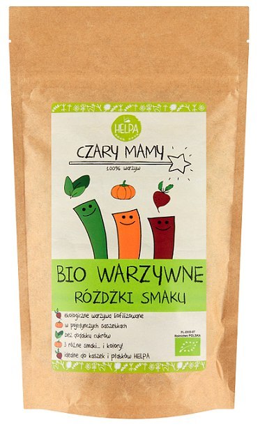 RÓŻDŻKI SMAKU WARZYWNE (LIOFILIZOWANE WARZYWA) BIO (9 x 2 g) 18 g - HELPA RÓŻDŻKI SMAKU WARZYWNE (LIOFILIZOWANE WARZYWA) BIO (9 x 2 g) 18 g - HELPA