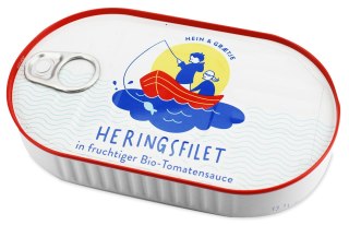 ŚLEDŹ MSC FILETY W BIO SOSIE POMIDOROWYM 200 g (120 g) - HEIN i GRAETJE