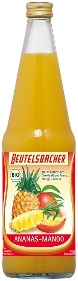 SOK JABŁKO - ANANAS - MANGO NFC BIO 700 ml - BEUTELSBACHER SOK JABŁKO - ANANAS - MANGO NFC BIO 700 ml - BEUTELSBACHER