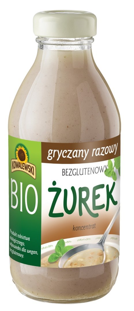 ŻUREK GRYCZANY RAZOWY BEZGLUTENOWY KONCENTRAT BIO 320 ml - KOWALEWSKI ŻUREK GRYCZANY RAZOWY BEZGLUTENOWY KONCENTRAT BIO 320 ml - KOWALEWSKI
