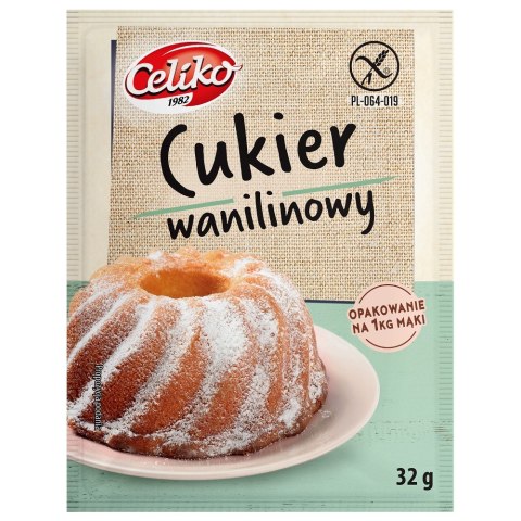 CUKIER WANILINOWY BEZGLUTENOWY 32 g - CELIKO CUKIER WANILINOWY BEZGLUTENOWY 32 g - CELIKO