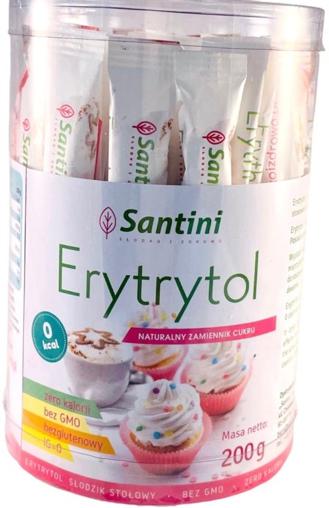 ERYTRYTOL W SASZETKACH BEZGLUTENOWY (40 x 5 g) 200 g - SANTINI ERYTRYTOL W SASZETKACH BEZGLUTENOWY (40 x 5 g) 200 g - SANTINI