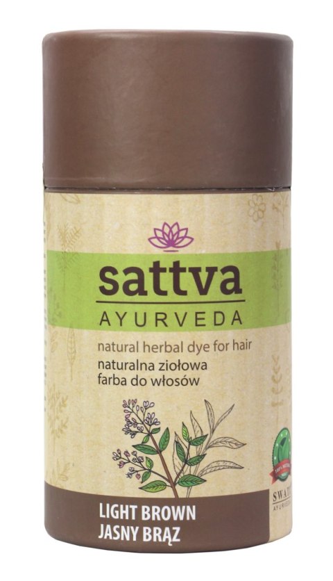 HENNA JASNY BRĄZ ECO 150 g - SATTVA (AYURVEDA) HENNA JASNY BRĄZ ECO 150 g - SATTVA (AYURVEDA)