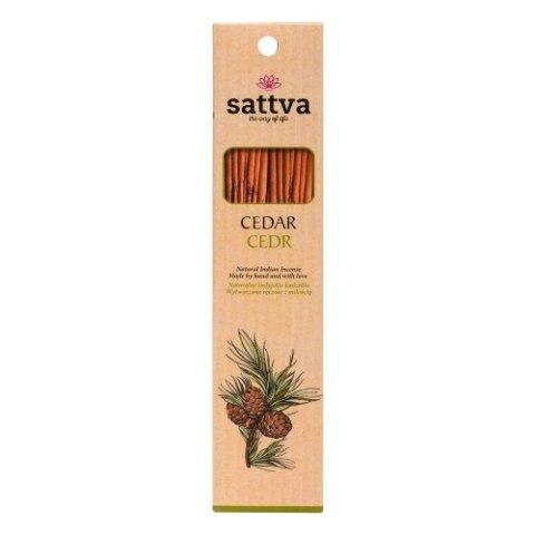 KADZIDEŁKA INDYJSKIE CEDR (15 szt.) 30 g - SATTVA (WELLNESS) KADZIDEŁKA INDYJSKIE CEDR (15 szt.) 30 g - SATTVA (WELLNESS)