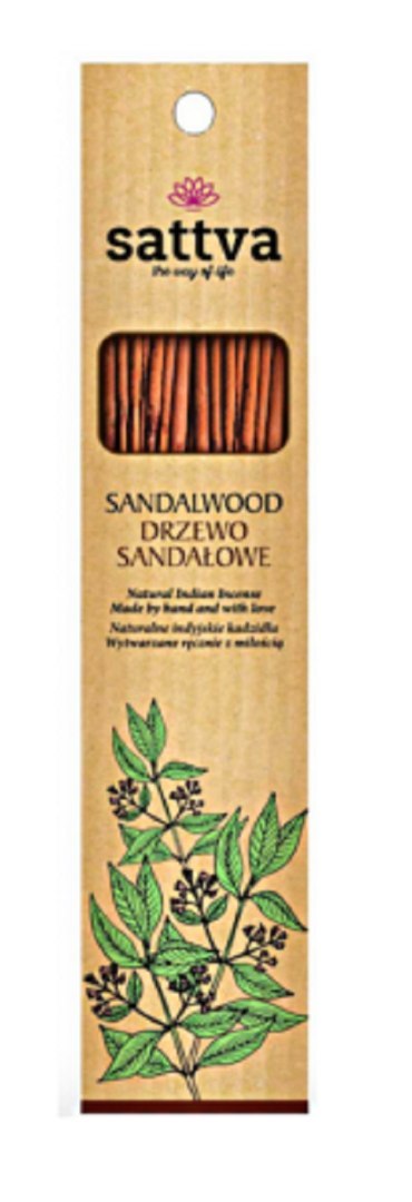 KADZIDEŁKA INDYJSKIE DRZEWO SANDAŁOWE (15 szt.) 30 g - SATTVA (WELLNESS) KADZIDEŁKA INDYJSKIE DRZEWO SANDAŁOWE (15 szt.) 30 g - SATTVA (WELLNESS)