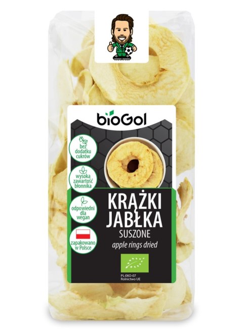 JABŁKA SUSZONE KRĄŻKI BEZGLUTENOWE BIO 50 g - BIO GOL JABŁKA SUSZONE KRĄŻKI BEZGLUTENOWE BIO 50 g - BIO GOL