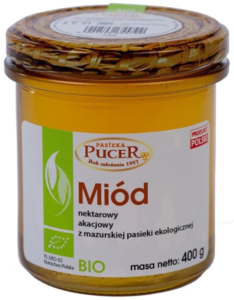 MIÓD AKACJOWY BIO 400 g - PASIEKA PUCER MIÓD AKACJOWY BIO 400 g - PASIEKA PUCER
