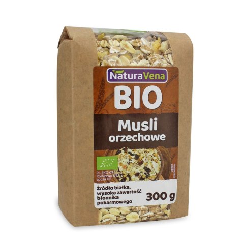 MUSLI ORZECHOWE BIO 300 g - NATURAVENA MUSLI ORZECHOWE BIO 300 g - NATURAVENA
