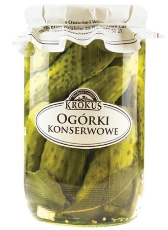 OGÓRKI KONSERWOWE 650 g (320 g) - KROKUS OGÓRKI KONSERWOWE 650 g (320 g) - KROKUS