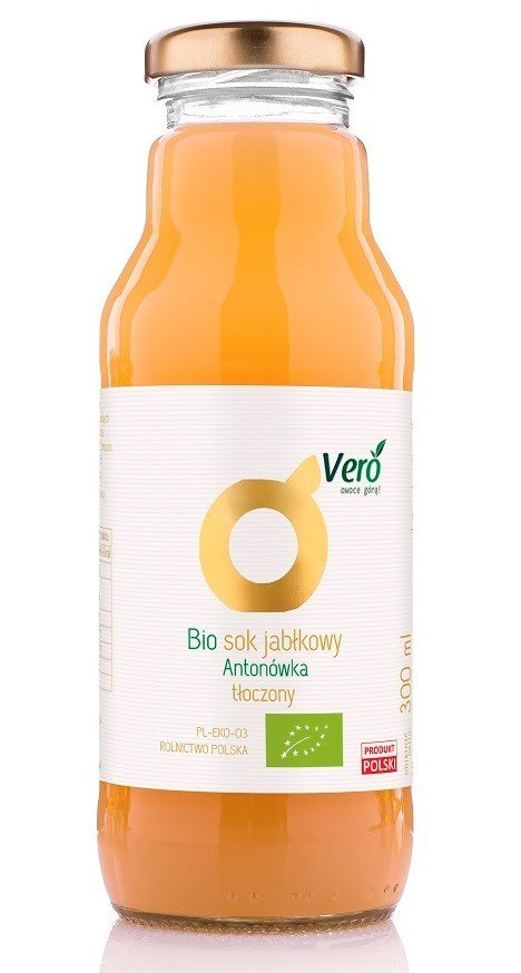 SOK JABŁKOWY ANTONÓWKA NFC BIO 300 ml - VERO SOK JABŁKOWY ANTONÓWKA NFC BIO 300 ml - VERO