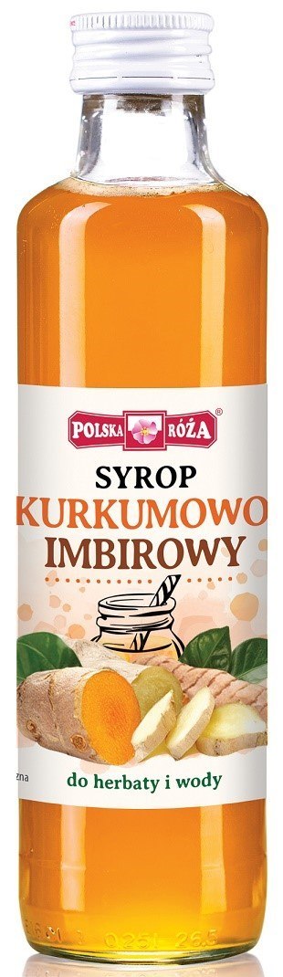 SYROP KURKUMOWO - IMBIROWY 250 ml - POLSKA RÓŻA SYROP KURKUMOWO - IMBIROWY 250 ml - POLSKA RÓŻA