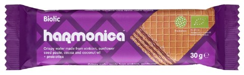 WAFELEK Z SAMOPSZY Z KREMEM MLECZNO - KAKAOWYM Z PROBIOTYKAMI BIO 30 g - HARMONICA WAFELEK Z SAMOPSZY Z KREMEM MLECZNO - KAKAOWYM Z PROBIOTYKAMI BIO 30 g - HARMONICA