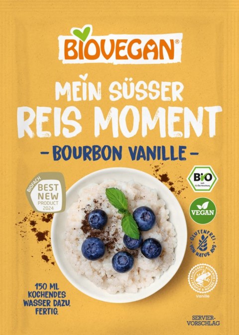 DESER RYŻOWY INSTANT Z WANILIĄ BOURBON BEZGLUTENOWY BIO 56 g - BIOVEGAN DESER RYŻOWY INSTANT Z WANILIĄ BOURBON BEZGLUTENOWY BIO 56 g - BIOVEGAN