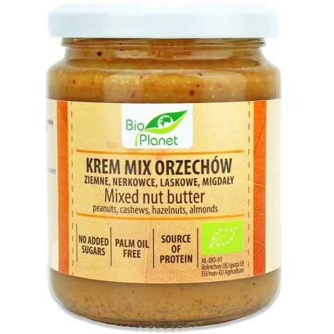 KREM ORZECHOWY MIX (4 ORZECHY) BIO 250 g - BIO PLANET KREM ORZECHOWY MIX (4 ORZECHY) BIO 250 g - BIO PLANET