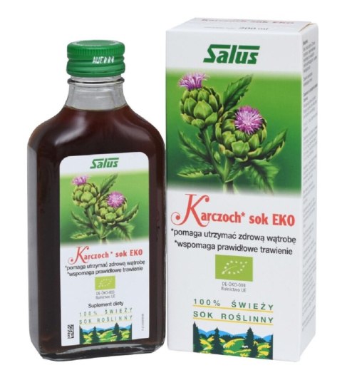 SOK Z KARCZOCHA BIO 200 ml - SALUS SOK Z KARCZOCHA BIO 200 ml - SALUS