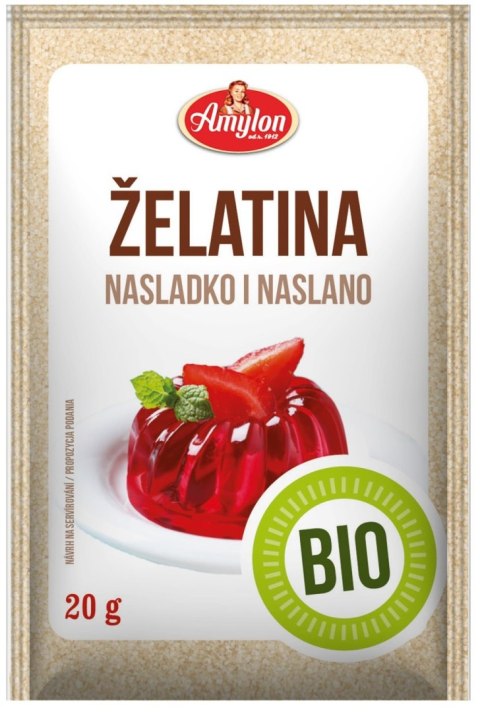 ŻELATYNA W PROSZKU BIO 20 g - AMYLON ŻELATYNA W PROSZKU BIO 20 g - AMYLON