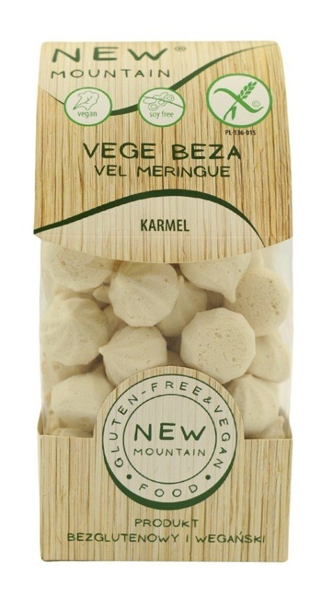 BEZY WEGAŃSKIE KARMELOWE BEZGLUTENOWE 50 g - NEW MOUNTAIN BEZY WEGAŃSKIE KARMELOWE BEZGLUTENOWE 50 g - NEW MOUNTAIN